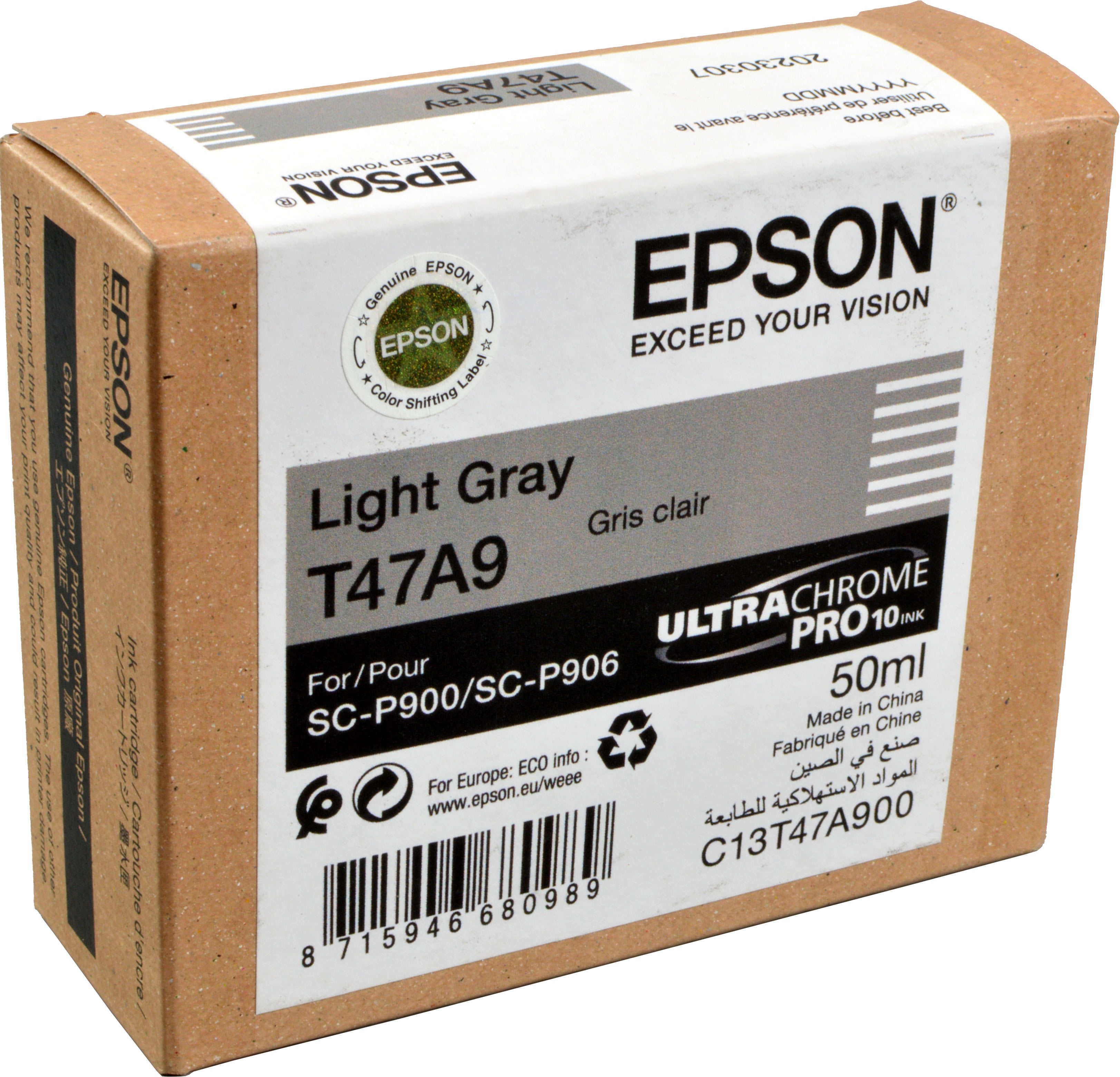 Epson Tinte C13T47A900  T47A9  light gray
