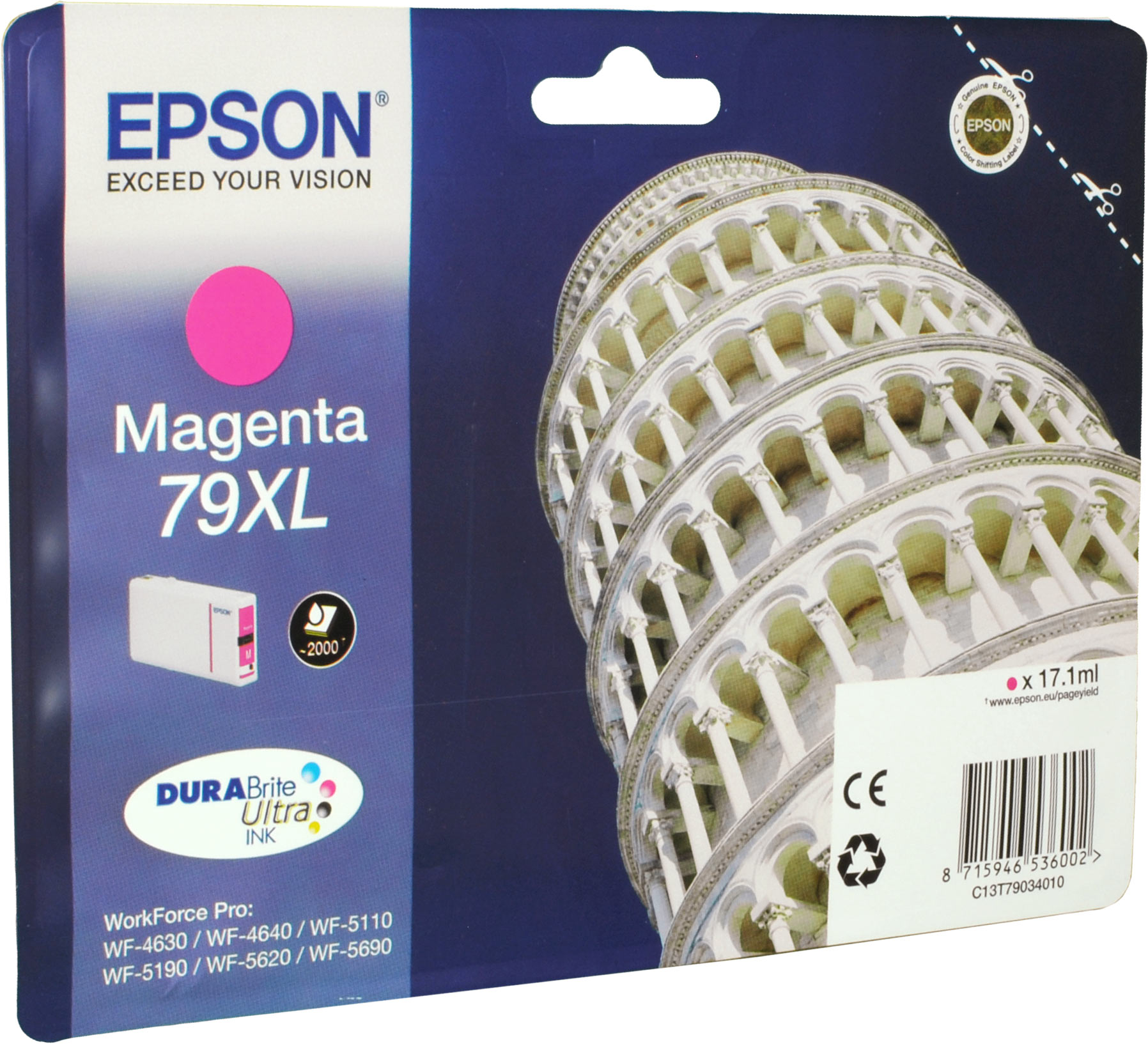 Epson Tinte C13T79034010 Magenta 79XL  magenta