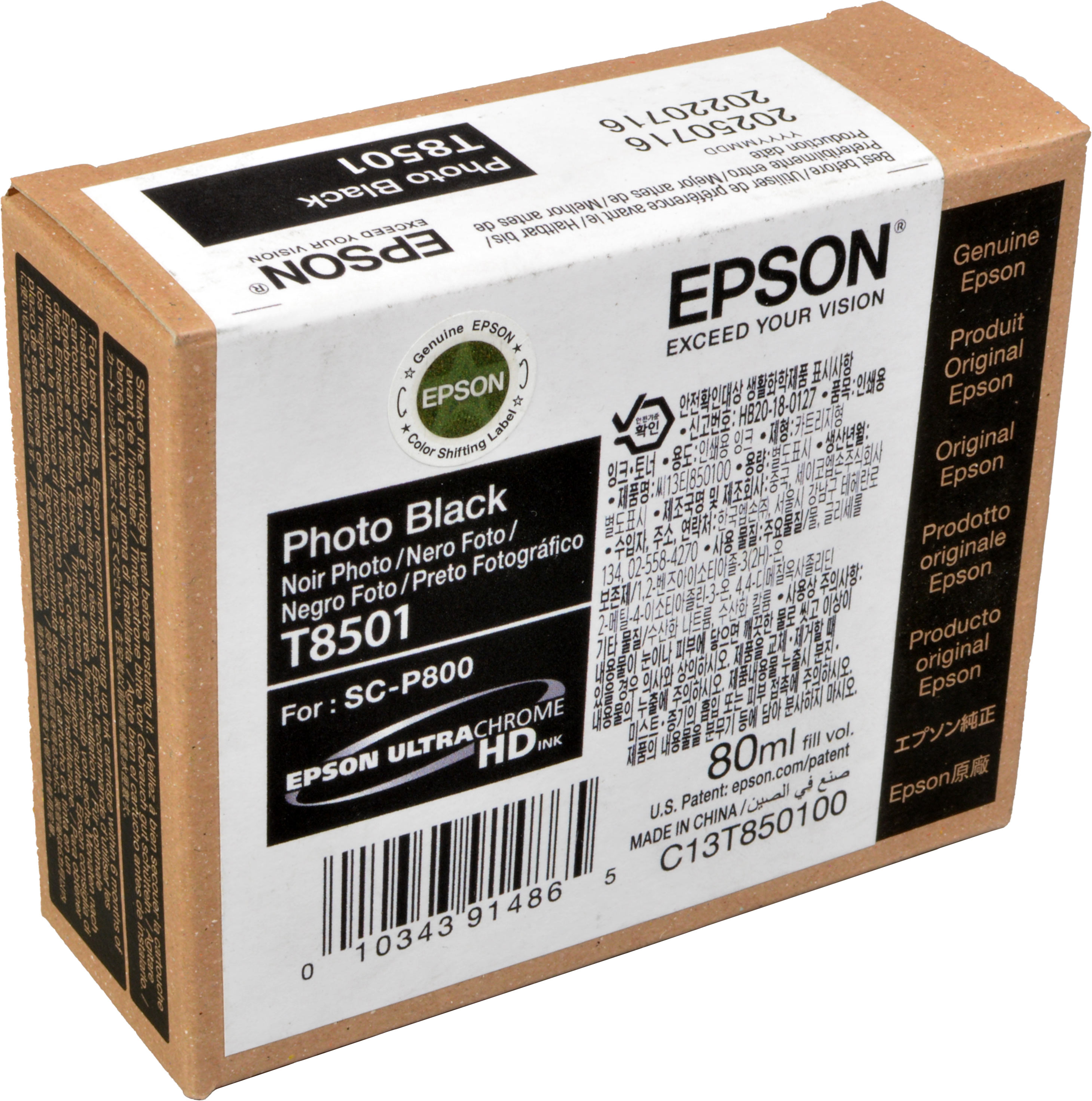 Epson Tinte C13T850100  T8501  Photo Black