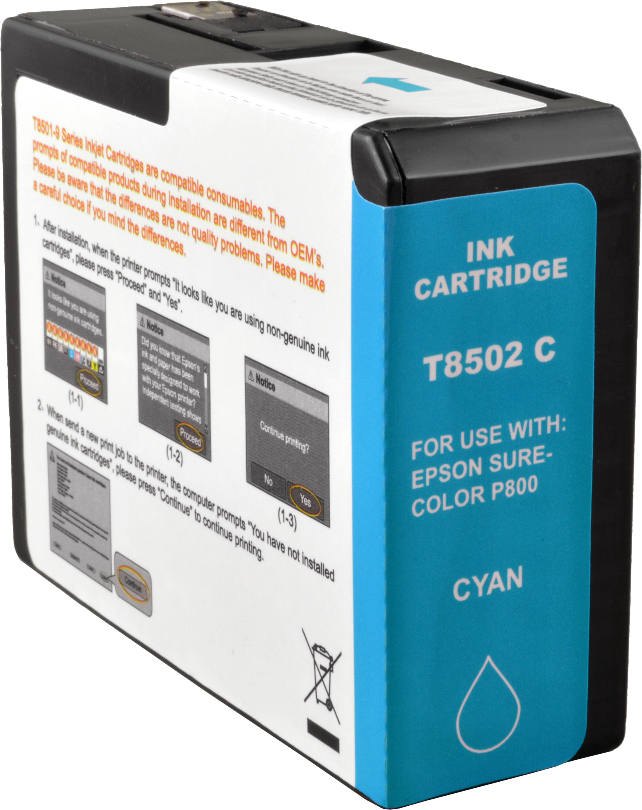 Ampertec Tinte für Epson C13T850200  cyan