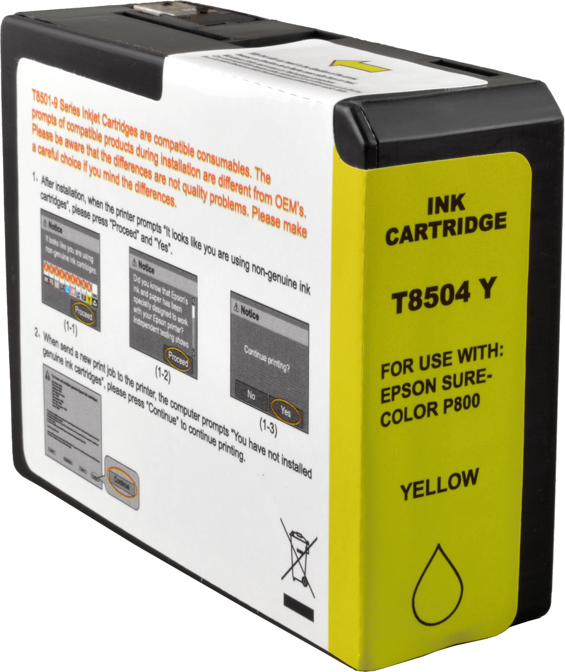 Ampertec Tinte für Epson C13T850400  yellow