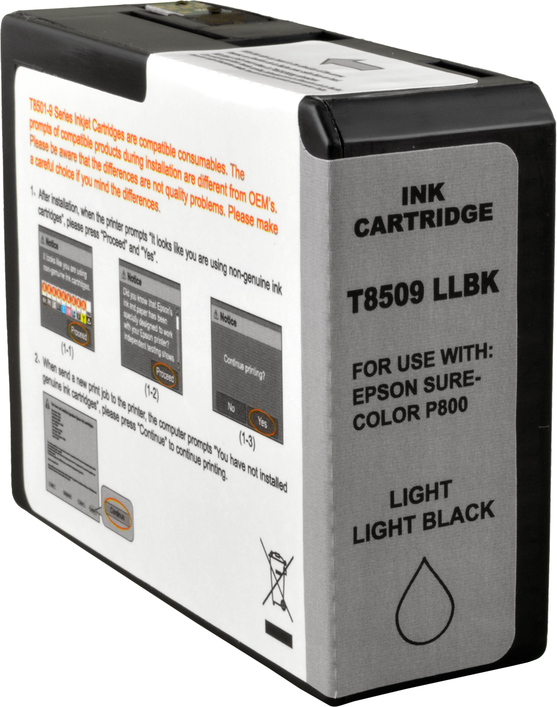 Ampertec Tinte für Epson C13T850900  light light black